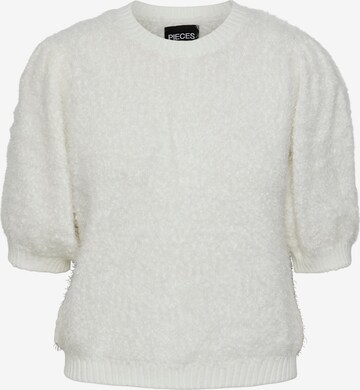 PIECES Sweater 'FEE' in White: front
