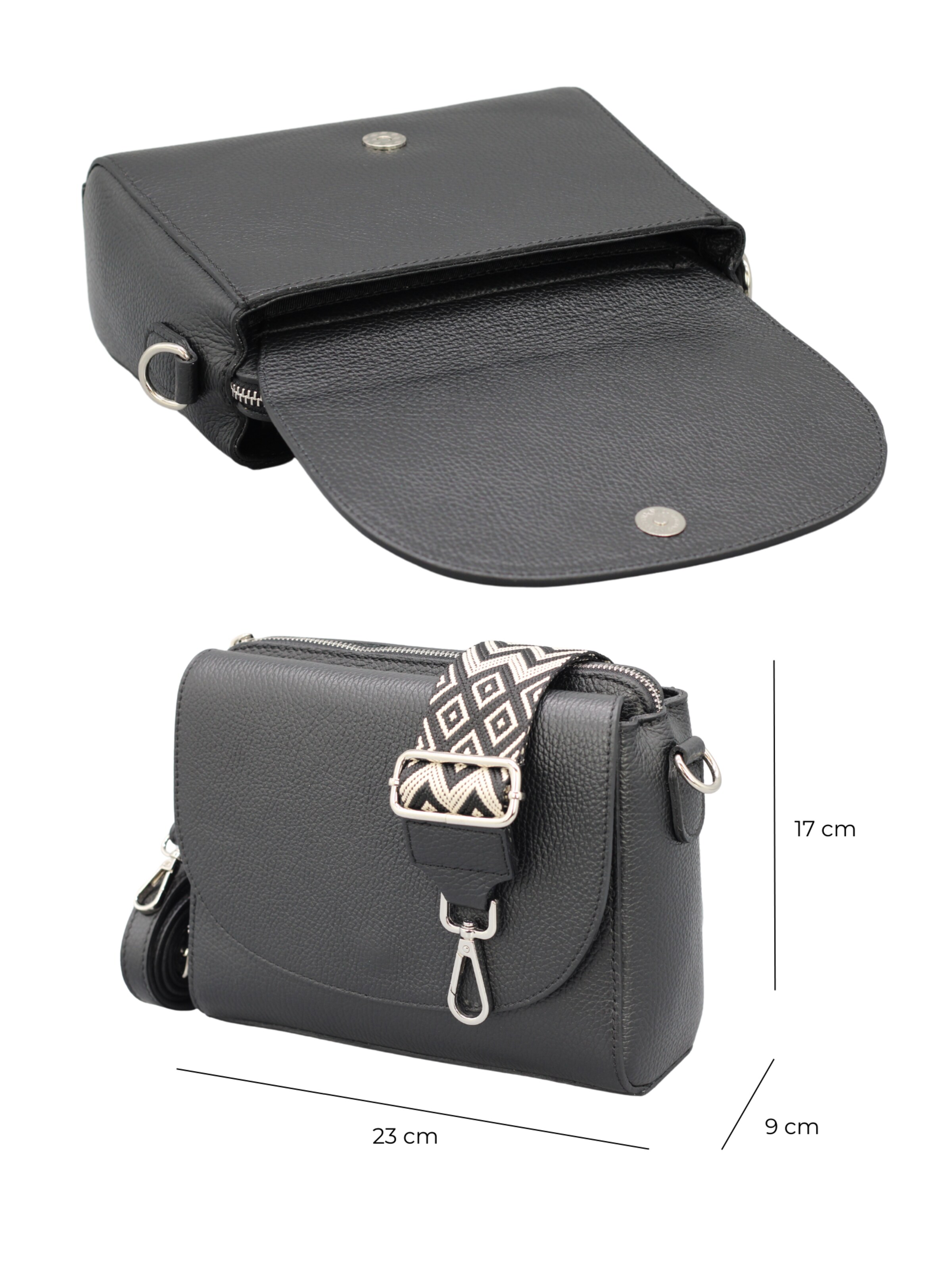 Brise Skuldertaske 'Sophia' i sort