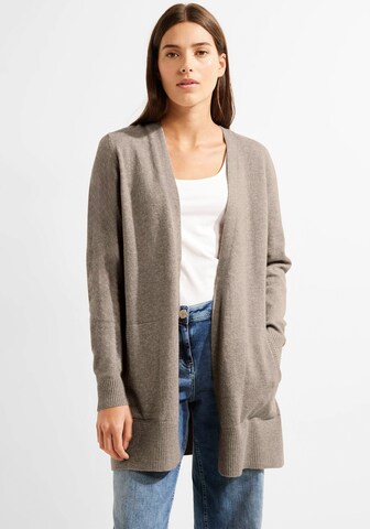 CECIL Knit Cardigan in Beige: front