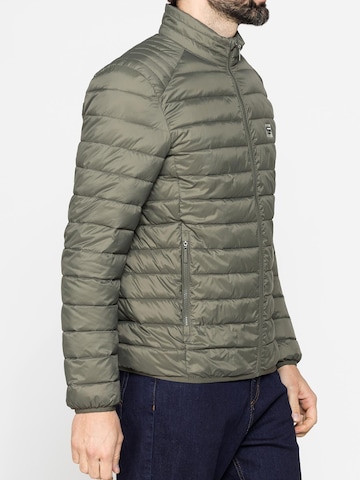 Carrera Jeans Outdoor jacket 'High-Neck' in Green