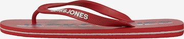 JACK & JONES T-Bar Sandals in Red: front