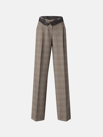 Wide Leg Pantalon 'PINKO PLUMERIA PANTALONE MISTO LANA TINTO FILO PANTALONE' PINKO en gris