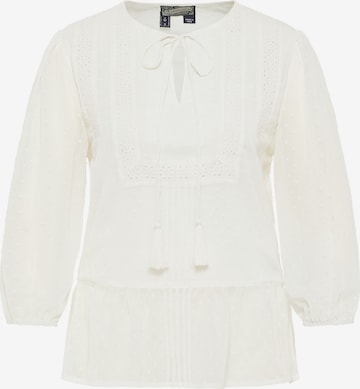 DreiMaster Vintage Blouse in White: front