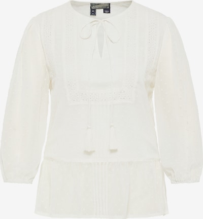 DreiMaster Vintage Bluse i ullhvit, Produktvisning