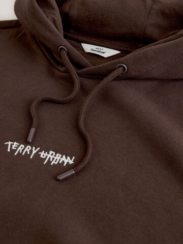 Next Sweatshirt 'Seminal Licence' in Brown