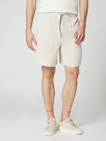ABOUT YOU x Kevin Trapp Regular Pants 'Samuel' in Beige: front