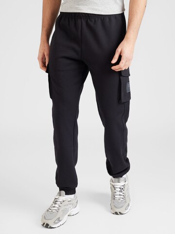 Champion Authentic Athletic Apparel Tapered Cargo Pants in Black: front