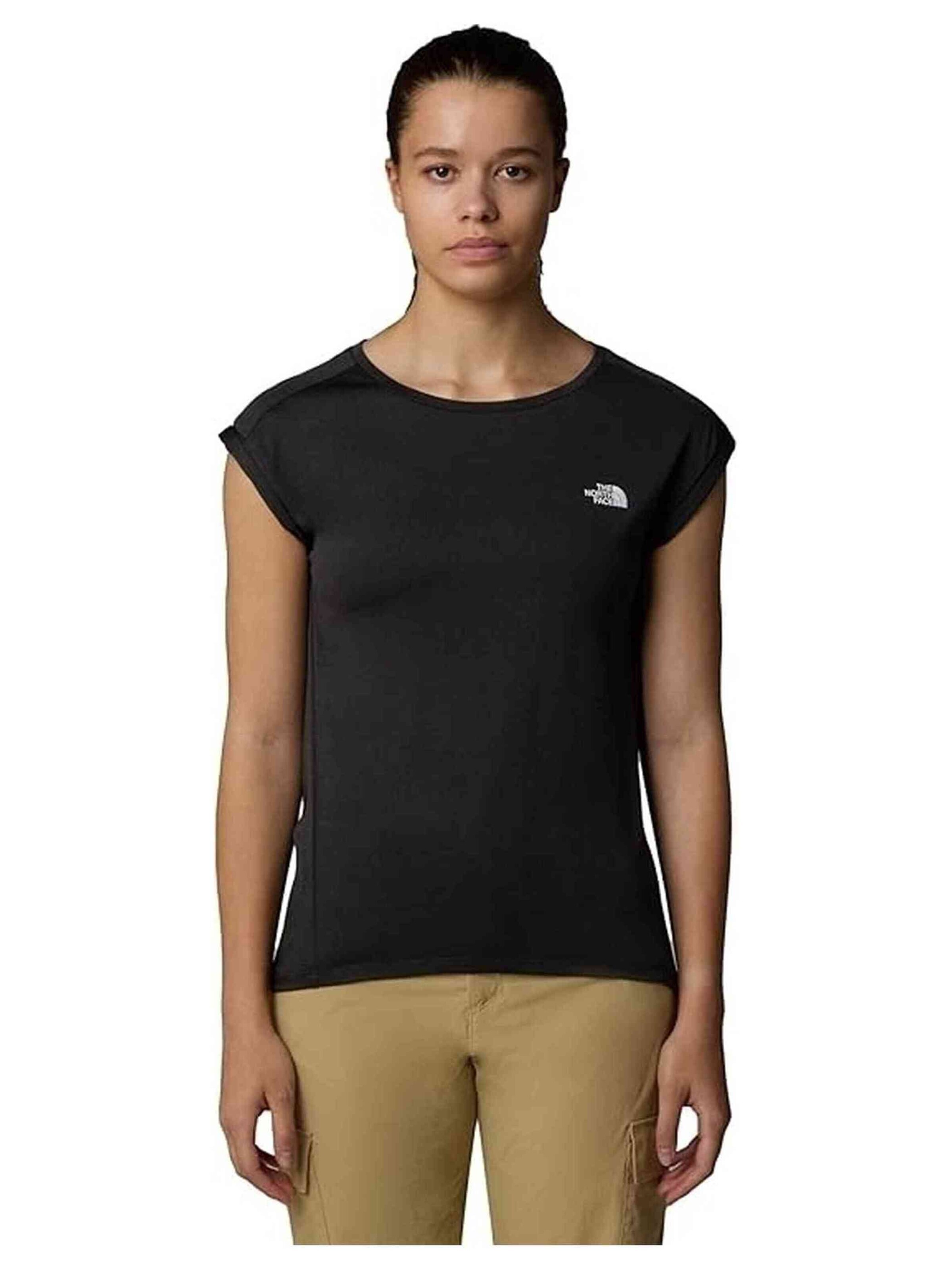 Maglietta di THE NORTH FACE in nero: frontale