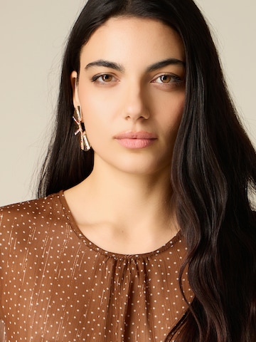 Camicia da donna di oltre in marrone