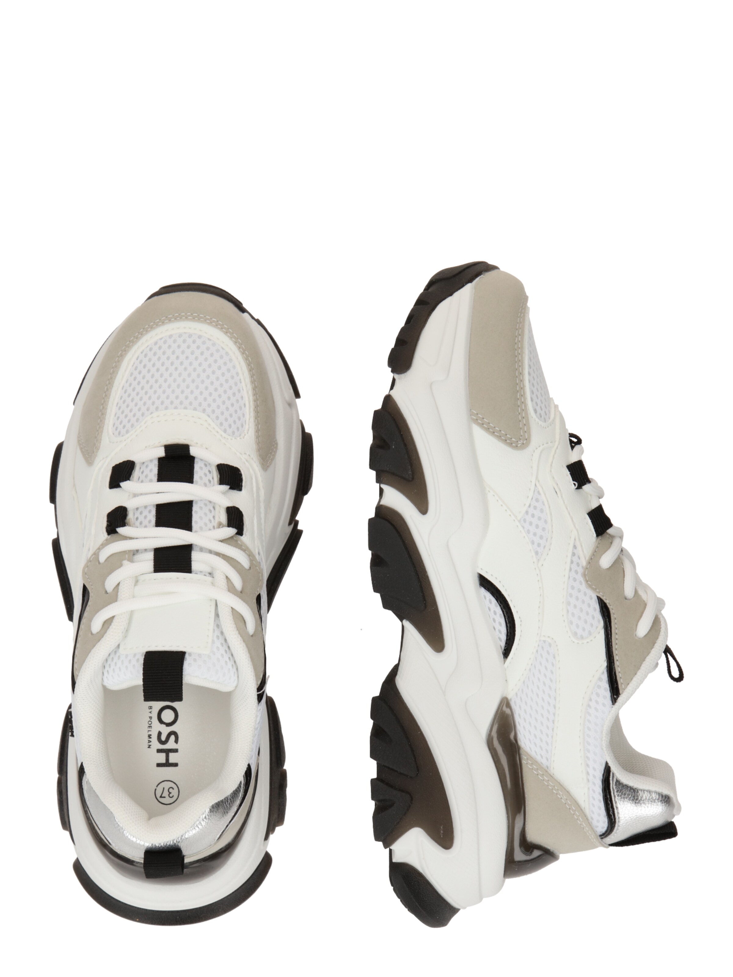 POSH by Poelman Platform trainers in Grey