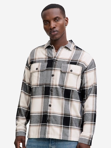 JACK & JONES Regular fit Overhemd 'Charge' in Grijs: voorkant