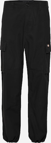 DICKIES - Regular Calças cargo 'Eagle bend' em preto: frente