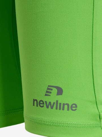 Skinny Pantalon de sport Newline en vert