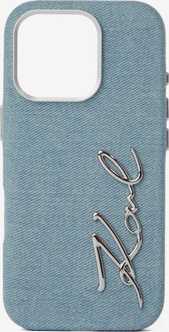 zils Karl Lagerfeld Viedtālruņa maciņš: no priekšpuses