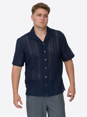 Dxnmxrk Shirt 'DXFouad' in Blue: front