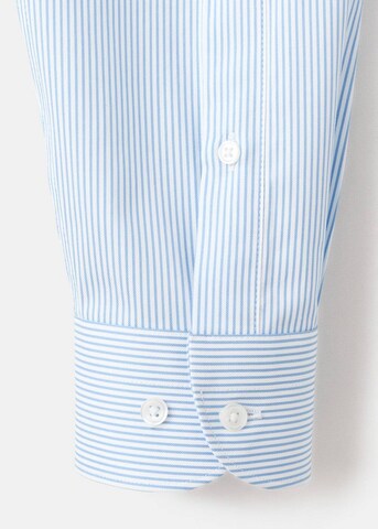 MANGO MAN Slim fit Button Up Shirt 'Cagliari' in Blue