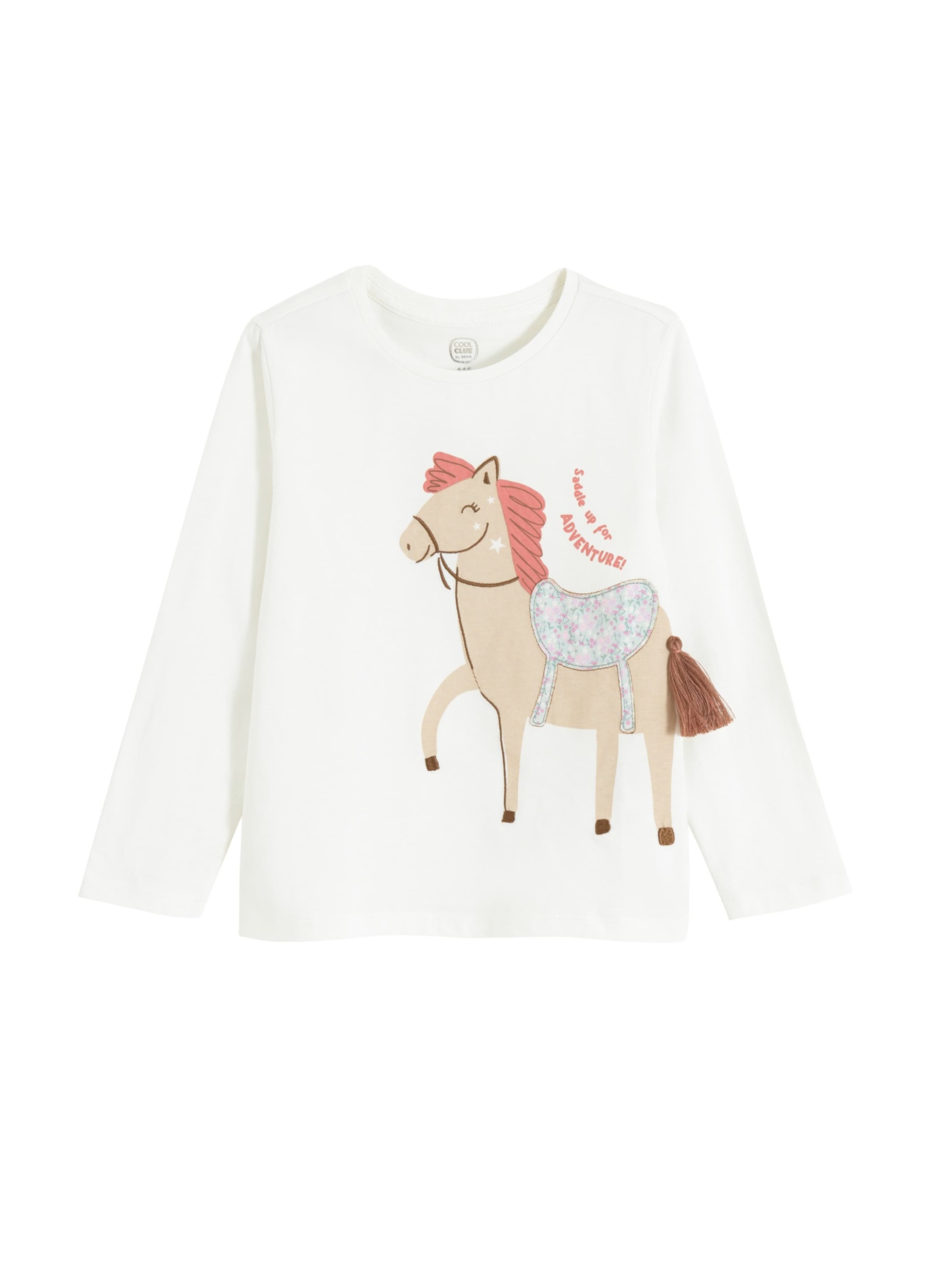 Tricou de la Cool Club pe alb: față