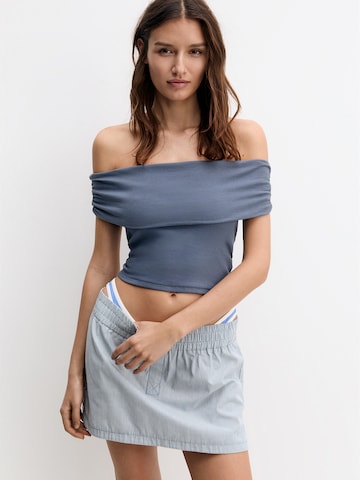 Pull&Bear Top in Blau: predná strana