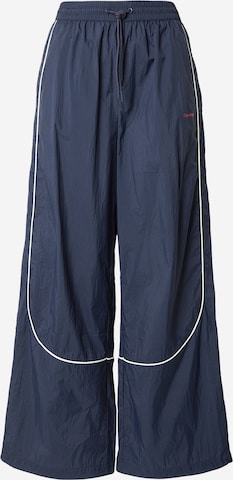 Calvin Klein Jeans Широкий Штаны 'TECH' в Синий: спереди