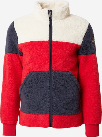 NAPAPIJRI Flisová bunda 'TARALGA' - Červená: predná strana