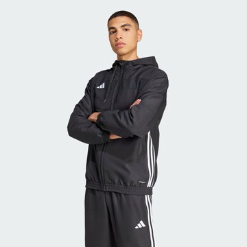 ADIDAS PERFORMANCE Träningsjacka 'Tiro 25 Essentials' i svart: framsida