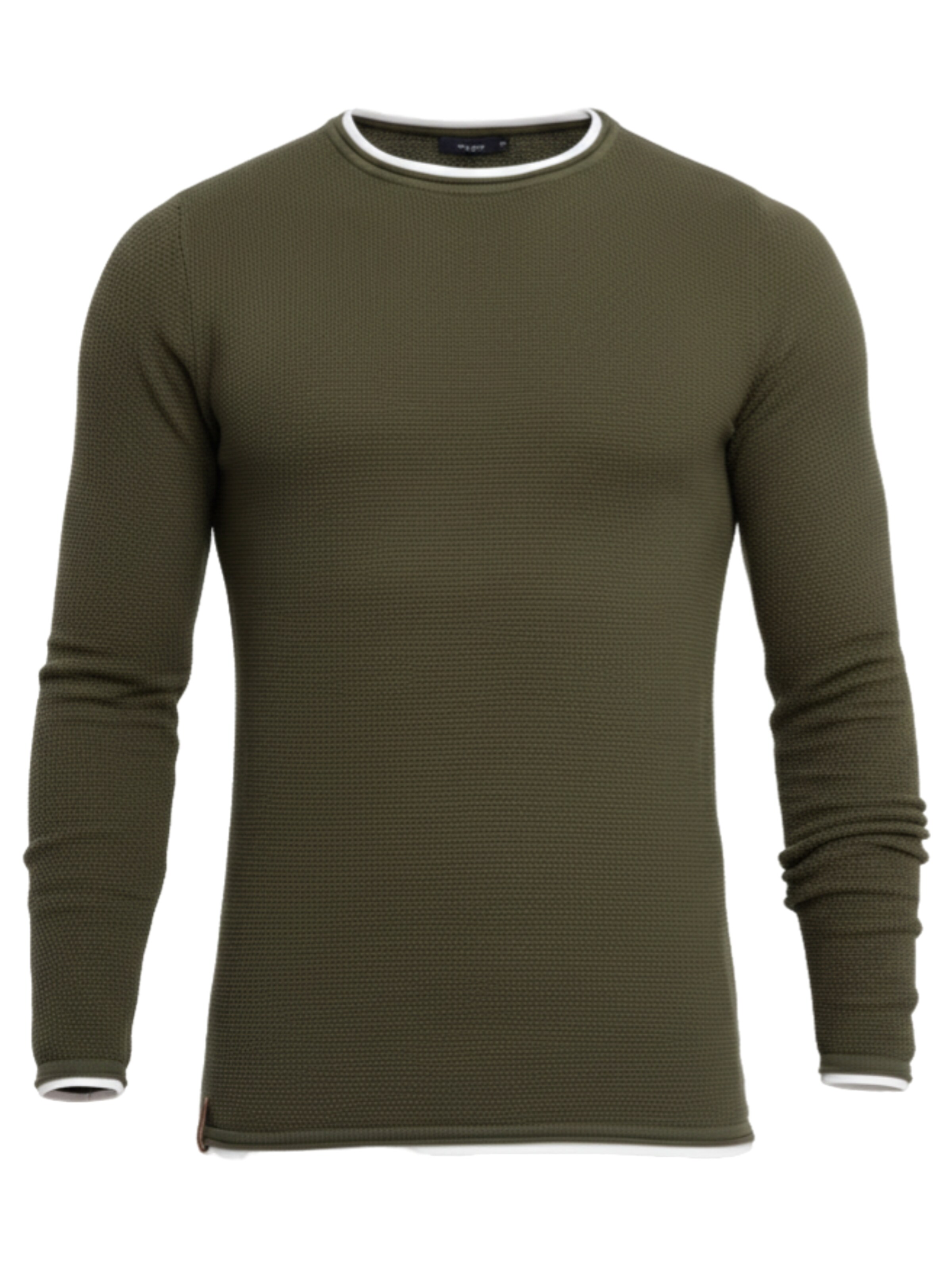 Pullover di Ombre in verde: frontale
