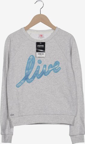 Lacoste LIVE Sweatshirt & Zip-Up Hoodie in XS in Grey: front