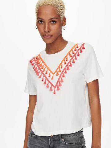 T-shirt 'FILIPPA' ONLY en blanc