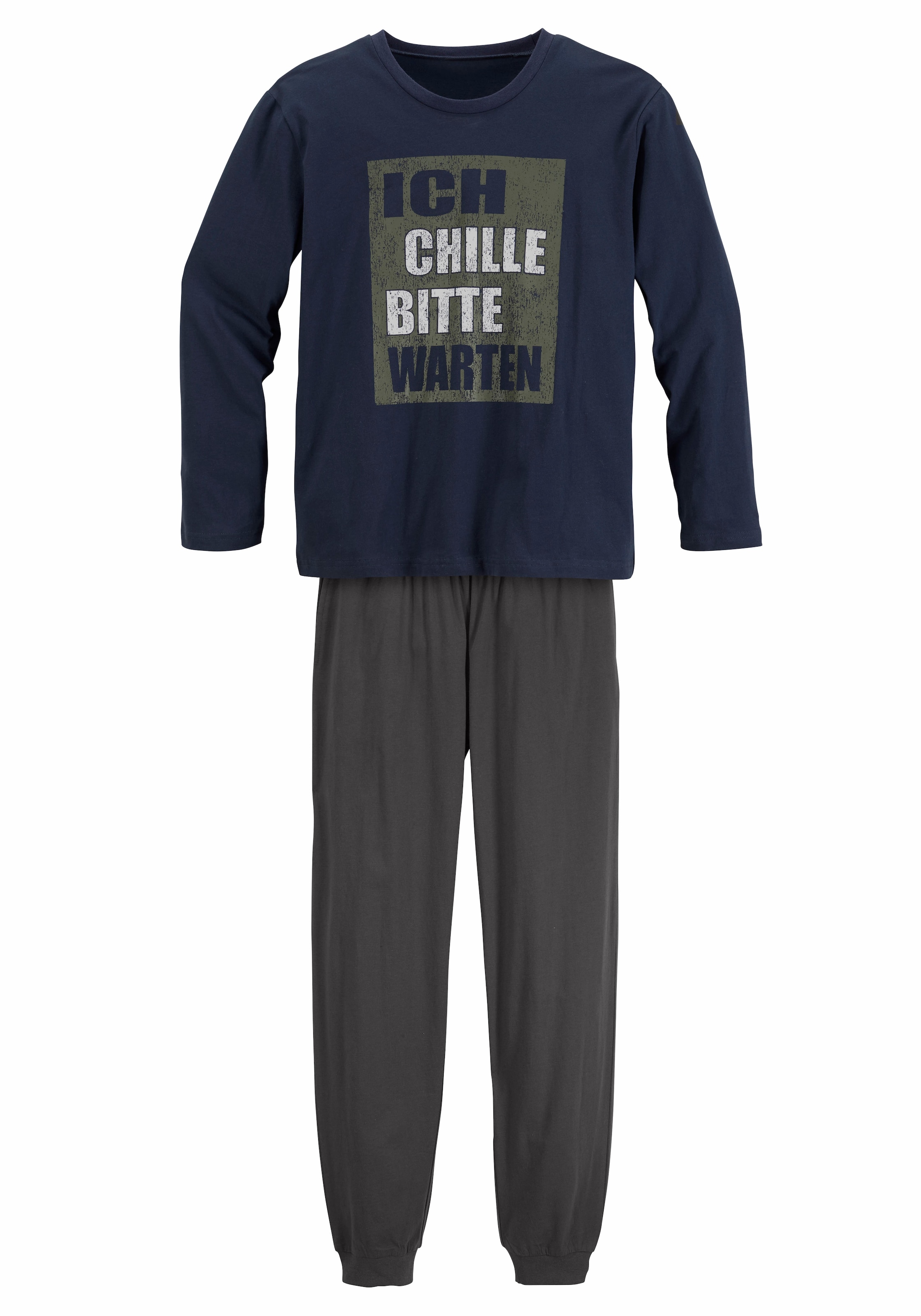 Authentic Le Jogger Pajamas in Blue: front