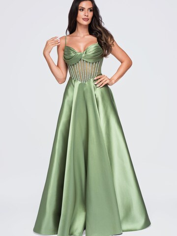 Ombre Abendkleid‌ in Grün
