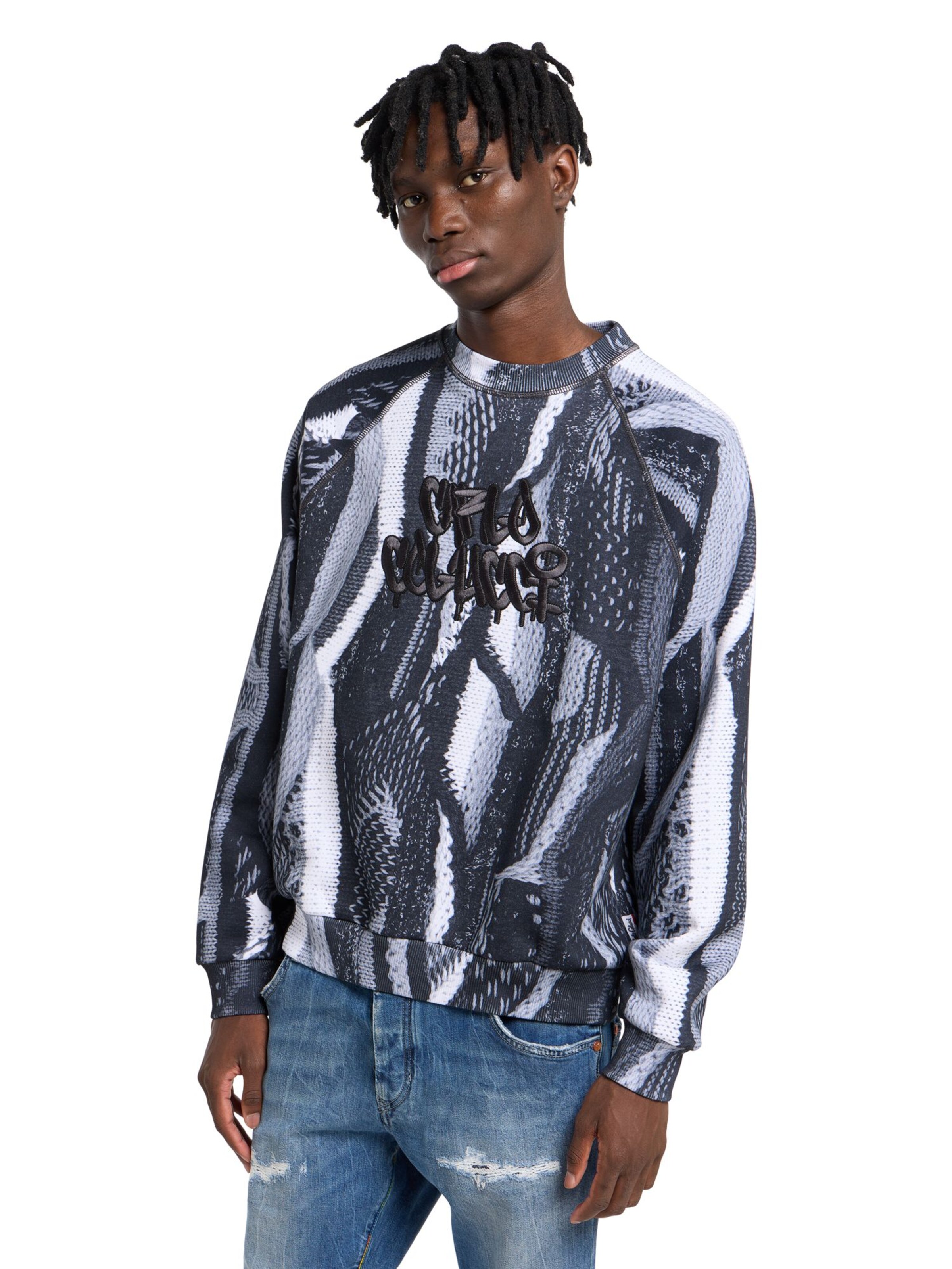 Sweat-shirt 'Ettorelli' Carlo Colucci en noir : devant