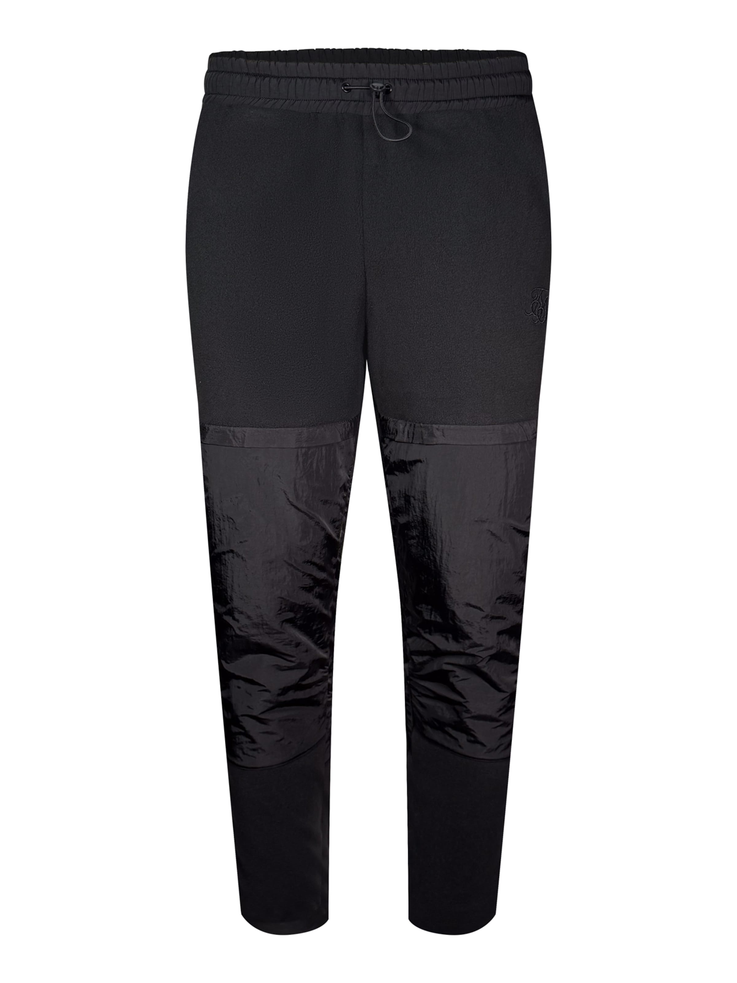 SikSilk Regular Trousers in Black: front