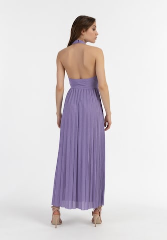 faina Evening Dress in Purple