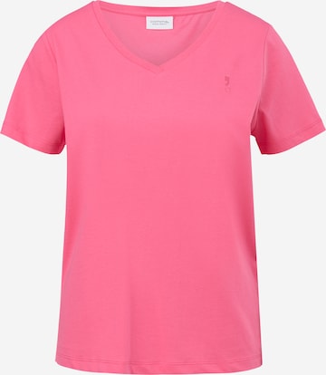 Maglietta di comma casual identity in rosa: frontale