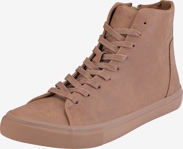 Baskets hautes 'Foth-0185' Ombre en marron : devant