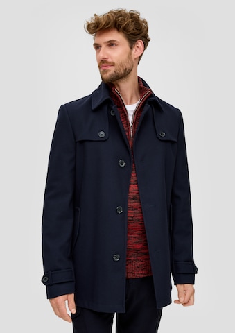 s.Oliver Between-Seasons Coat in Blue: front