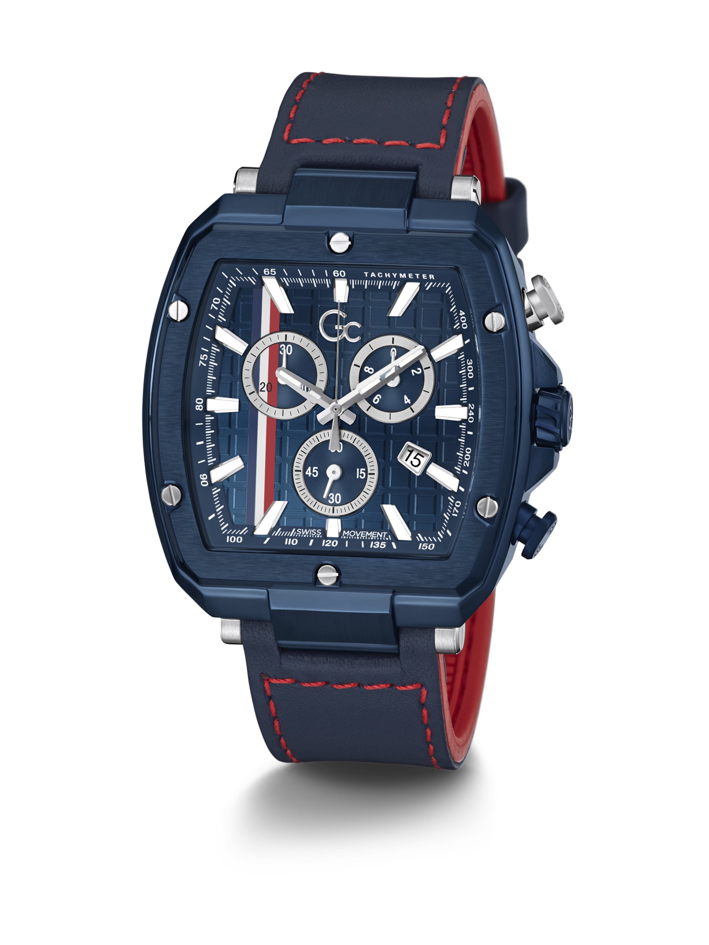 Gc Analoog horloge 'Spirit Tonneau ' in Blauw