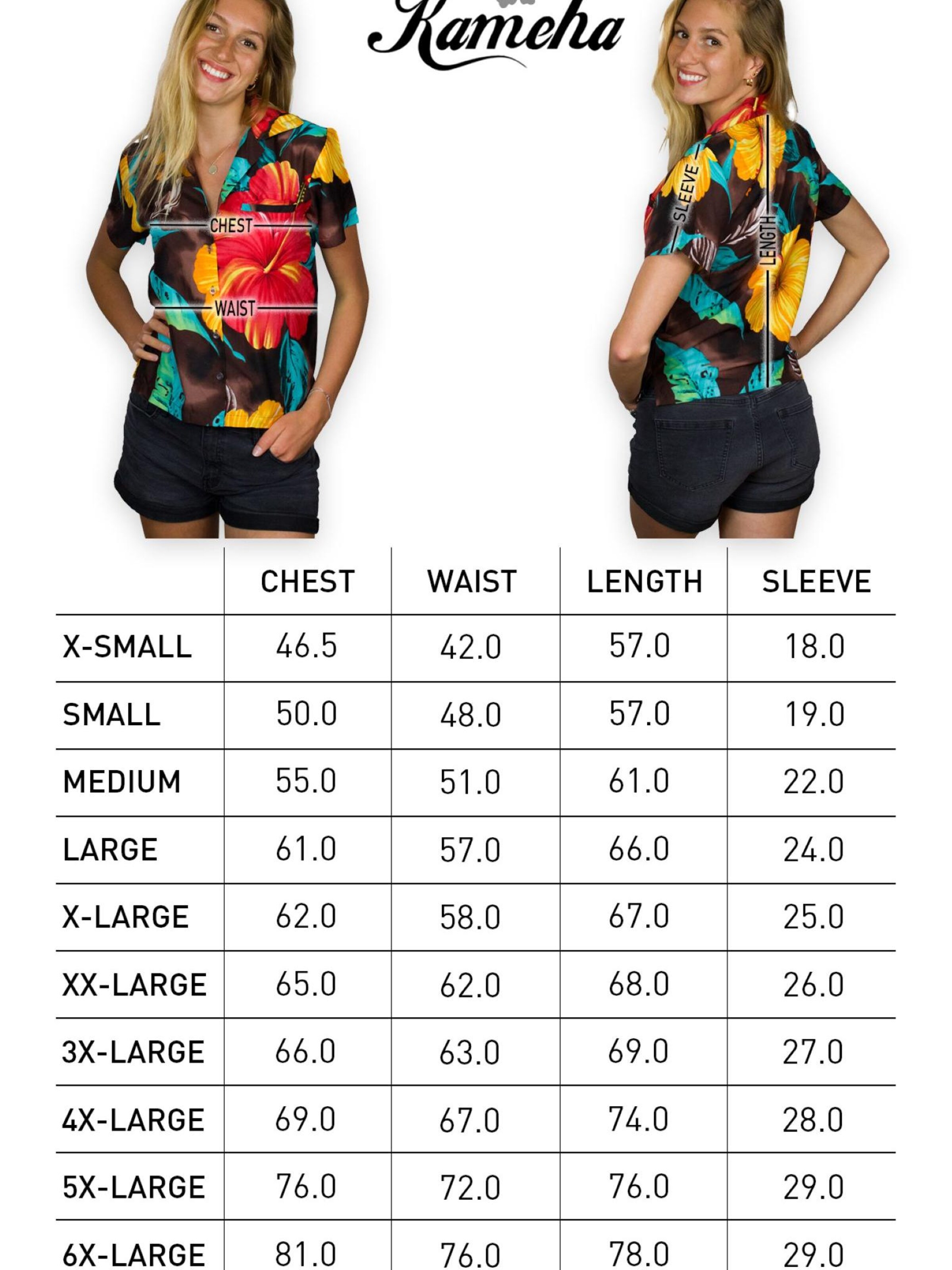 King Kameha Blouse 'Big Flower' in Brown