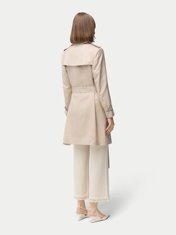 GOBI Cashmere Between-Seasons Coat in Beige