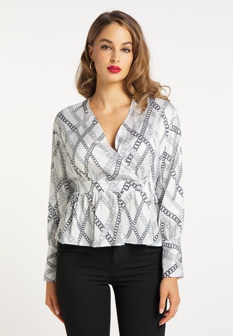 faina Blouse in Wit: voorkant