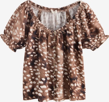 Next - Blusa em castanho: frente