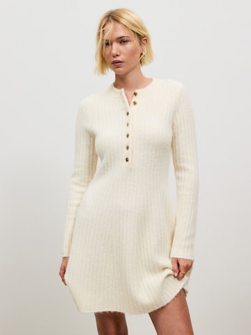 Next - Vestido de malha em bege: frente