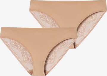 SCHIESSER Panty 'Invisible Lace' in Beige: front