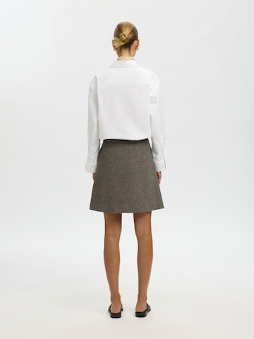 SELECTED Skirt 'SLWREEDA' in Brown