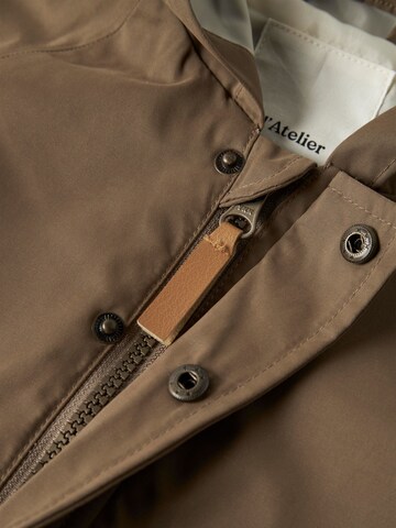 Lil'Atelier Weatherproof jacket 'Golo03' in Brown
