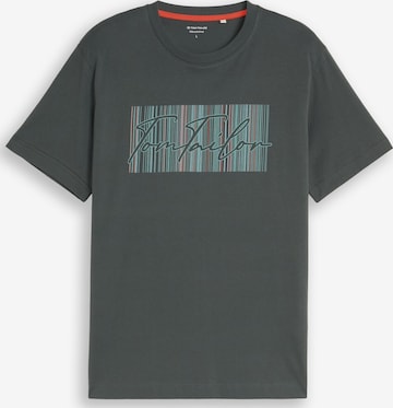 T-Shirt TOM TAILOR en vert : devant