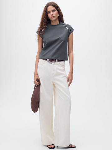 Tricou 'TACHI' de la MANGO pe gri
