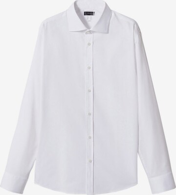 MANGO MAN Slim Fit Риза 'Palmar' в бяло: отпред