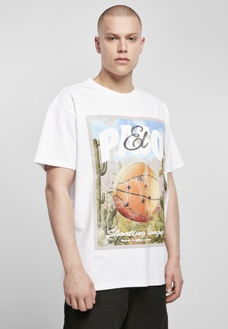 T-Shirt 'El Paso' Mister Tee en blanc : devant