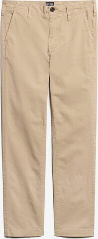 Superdry Slim fit Chino Pants in Brown: front